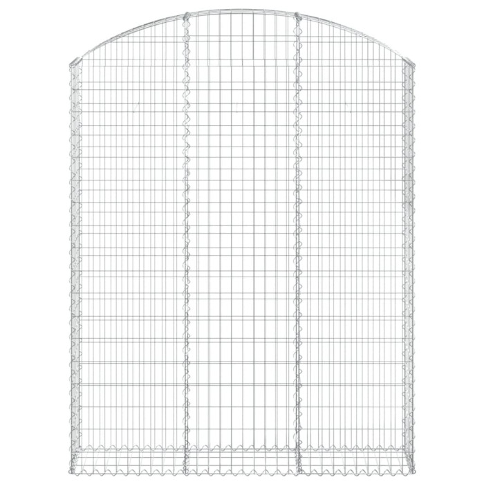 Obokana gabonska košara 150x30x180/200 cm pocinkano železo
